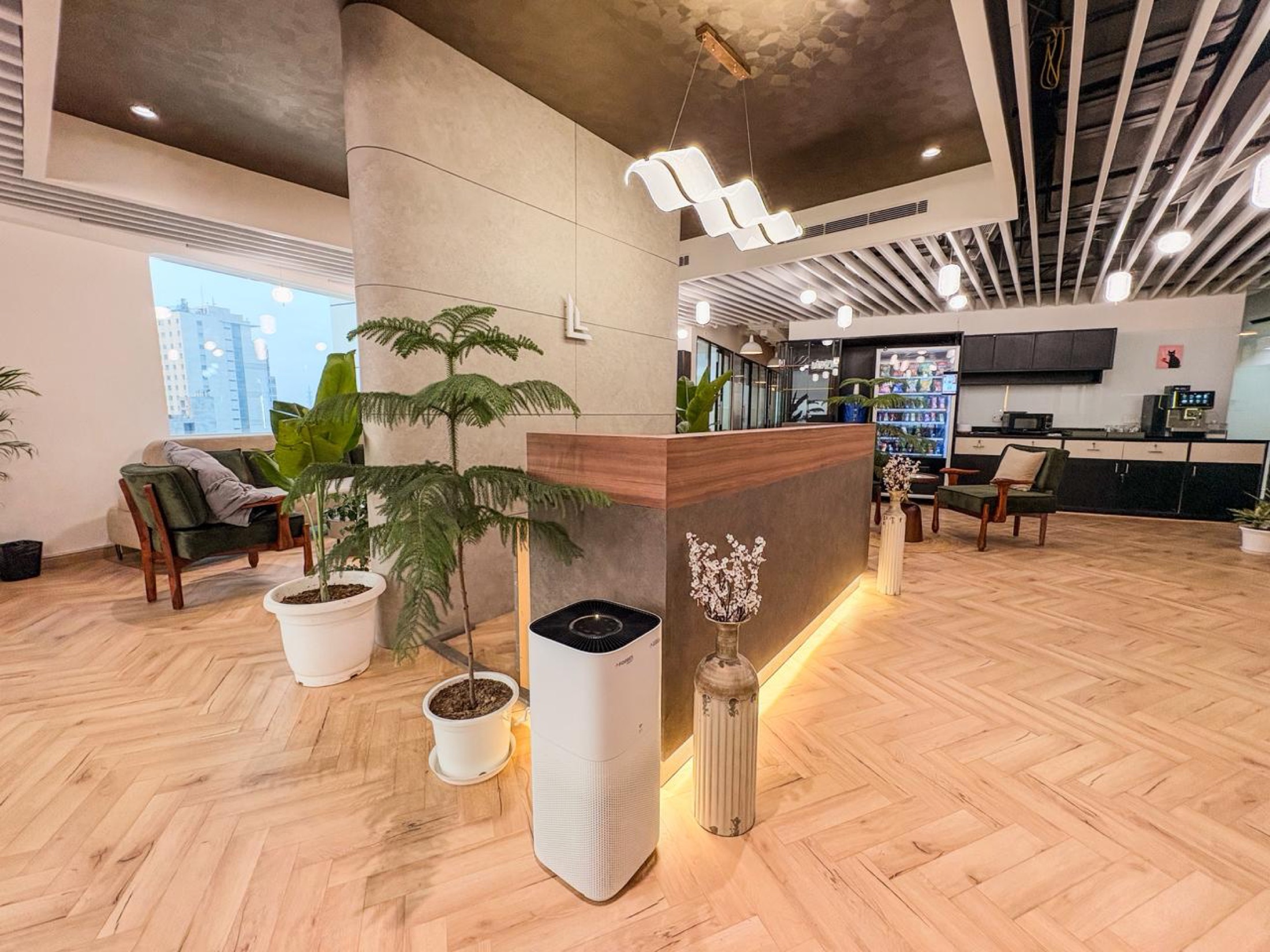 Reception Lounge at Limelight Coworks Sector 127 Noida